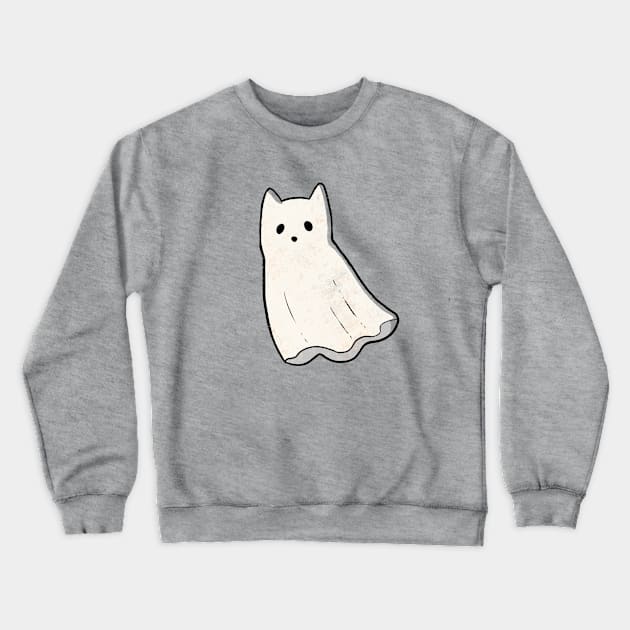 Ghost Cat Crewneck Sweatshirt by Alexandra Franzese